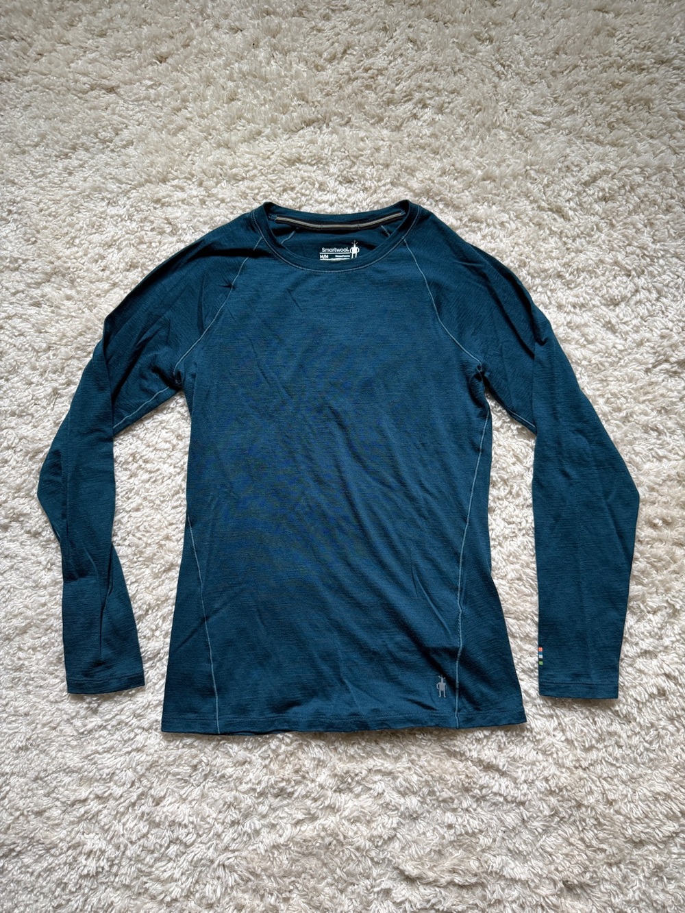 Smartwool Women’s Classic All Season Merino Base Layer. Sz M. Twilight Blue.